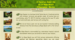 Desktop Screenshot of casa-iguana.com